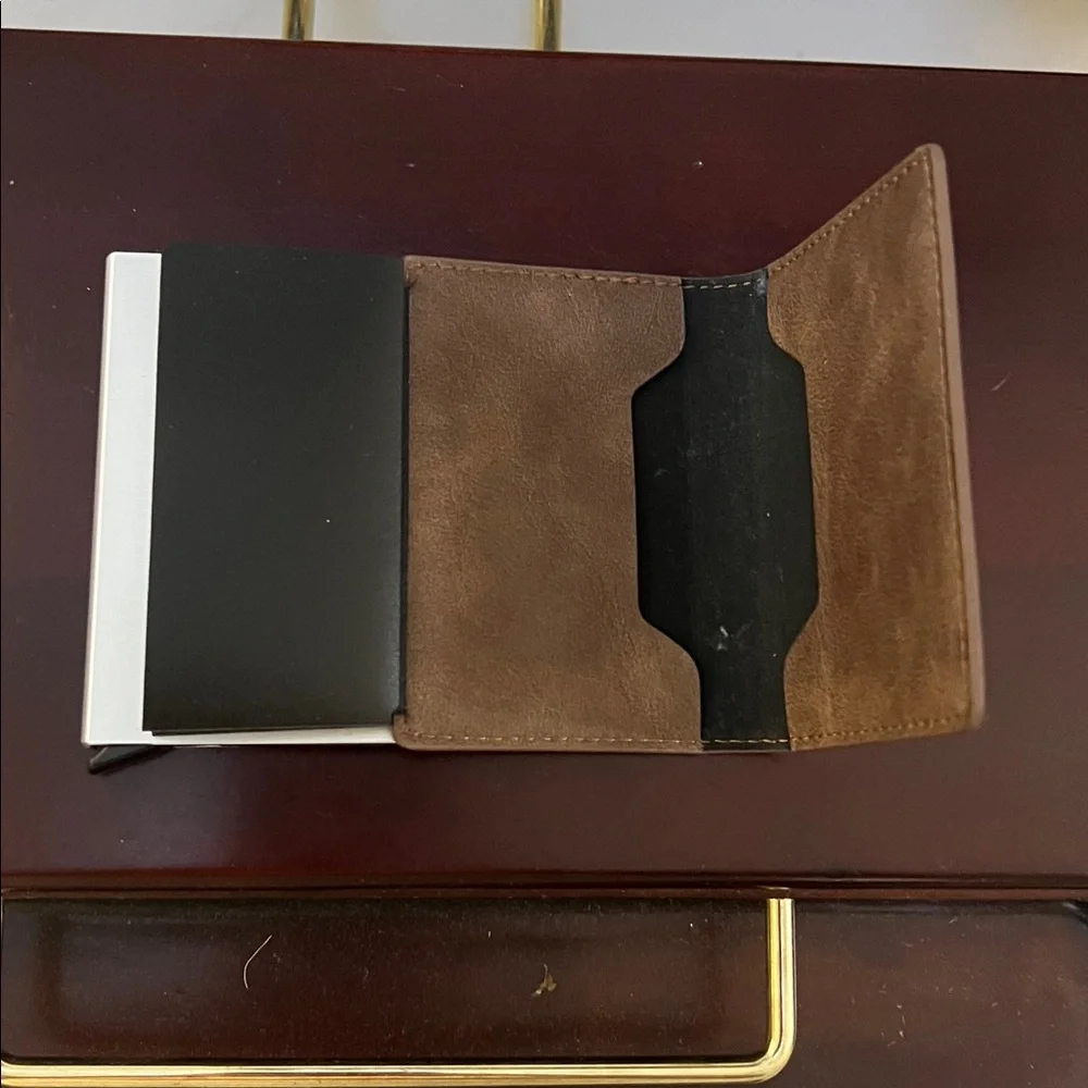 Brown Faux Leather Wallet